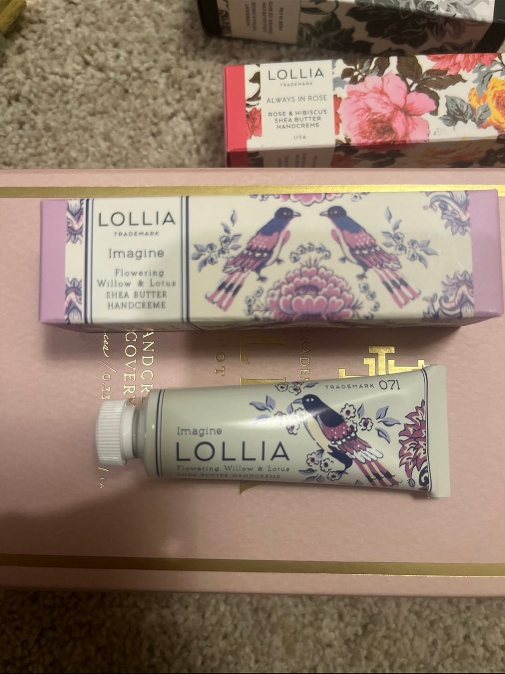 Lollia Imagine Shea Butter Handcreme - Pink Floral Travel-Sized